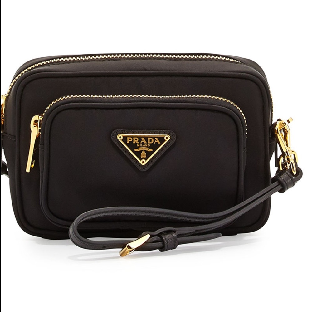 ISO Prada Tessuto small pocket crossbody bag